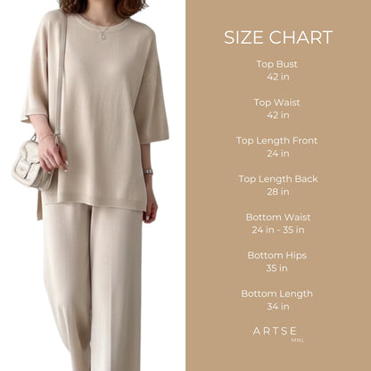 Artse Mnl Oversized Top and Pants Set