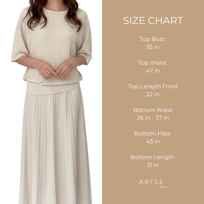 Artse Mnl Loose Top and Skirt Set