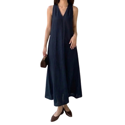 Artse Mnl Vneck Pocket Summer Dress