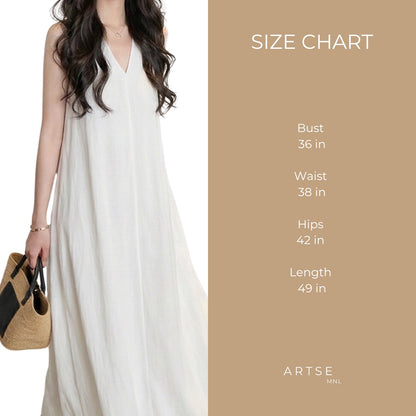 Artse Mnl Vneck Pocket Summer Dress