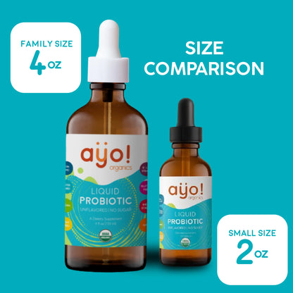 Ayo! Organics Liquid Probiotic Drops (4oz)