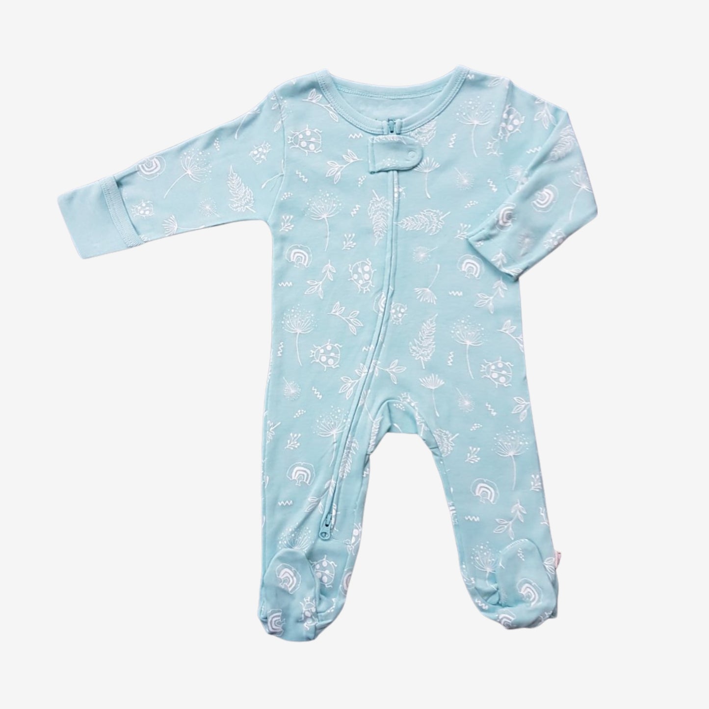 Babysoy Zipper Footie - Dandelion Harbor