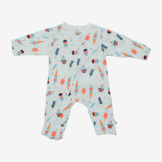 Babysoy Bamboo Zipper Footie - Sweet Treats