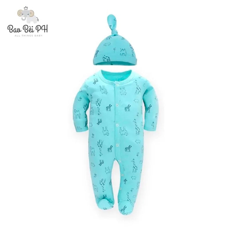 Bao Bei PH Coby Frogsuit with Matching Hat for Newborn