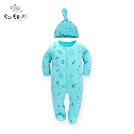 Bao Bei PH Coby Frogsuit with Matching Hat for Newborn