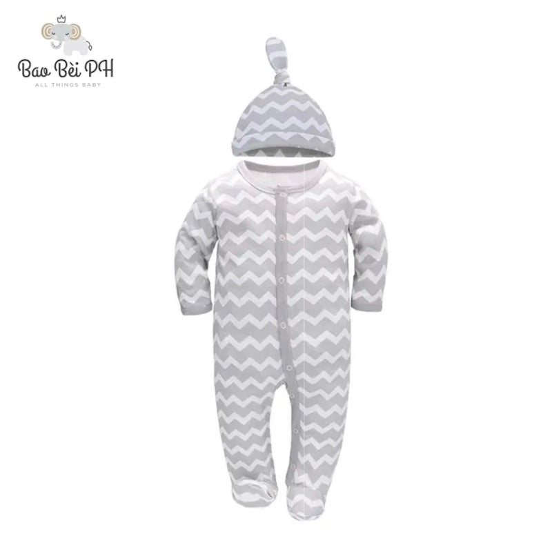 Bao Bei PH Coby Frogsuit with Matching Hat for Newborn