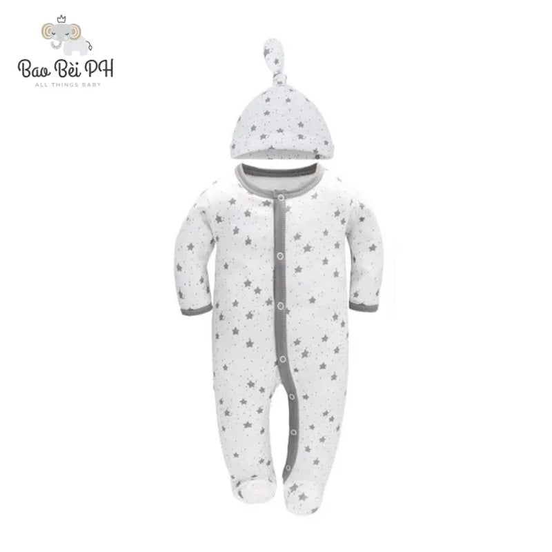 Bao Bei PH Coby Frogsuit with Matching Hat for Newborn