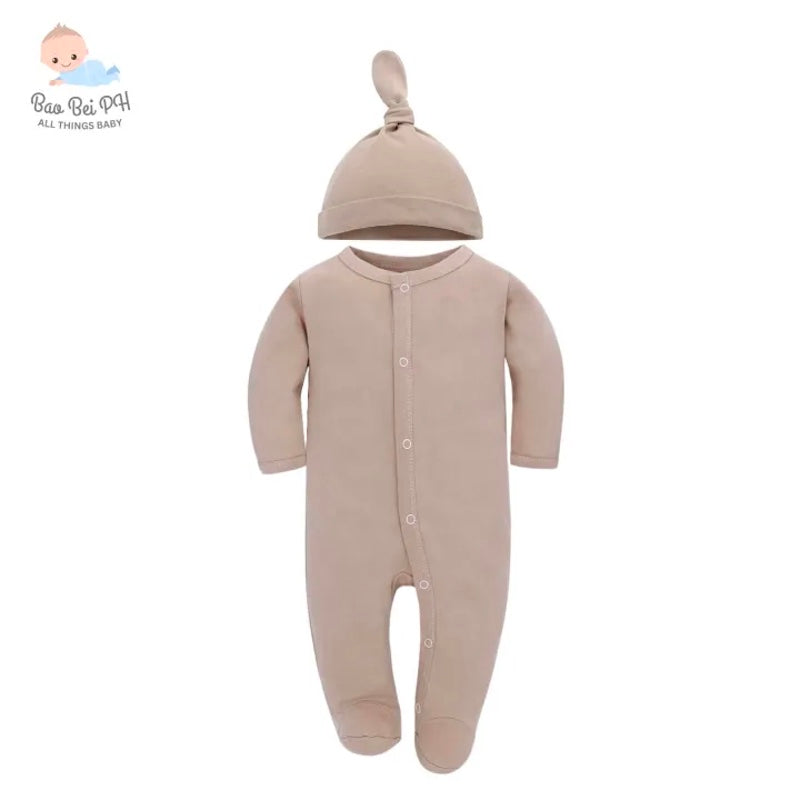 Bao Bei PH Coby Frogsuit with Matching Hat for Newborn