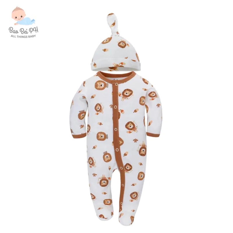 Bao Bei PH Coby Frogsuit with Matching Hat for Newborn