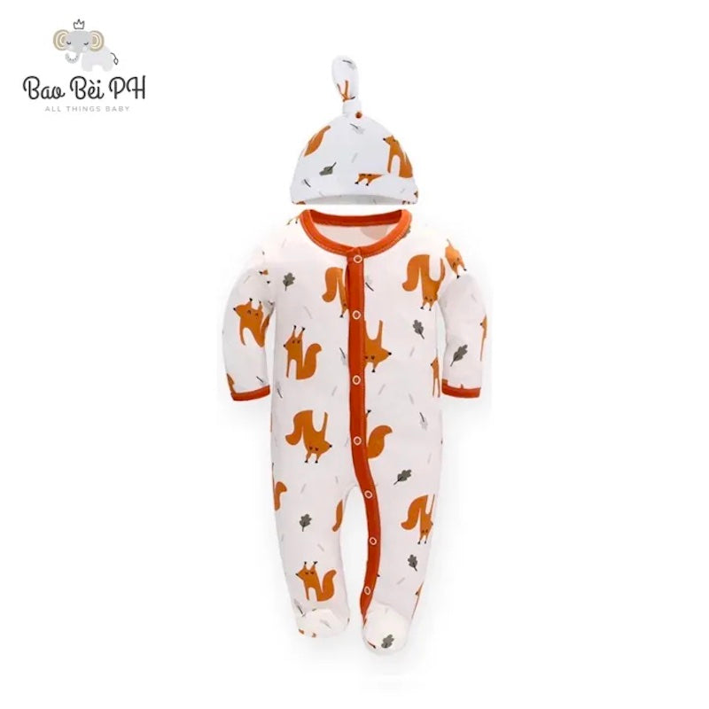 Bao Bei PH Coby Frogsuit with Matching Hat for Newborn