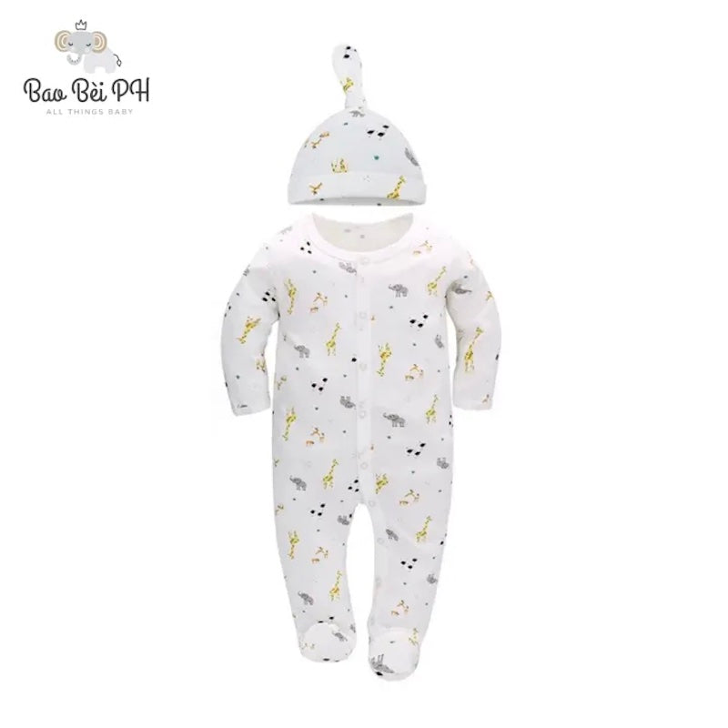 Bao Bei PH Coby Frogsuit with Matching Hat for Newborn