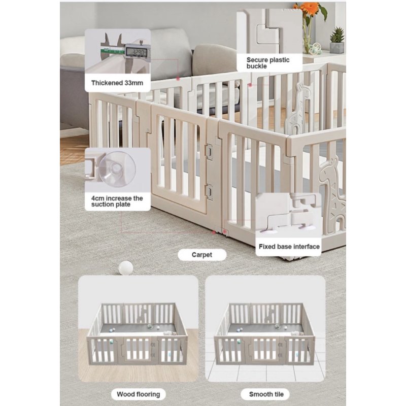 Bonjour Baby 12-Panel Playpen