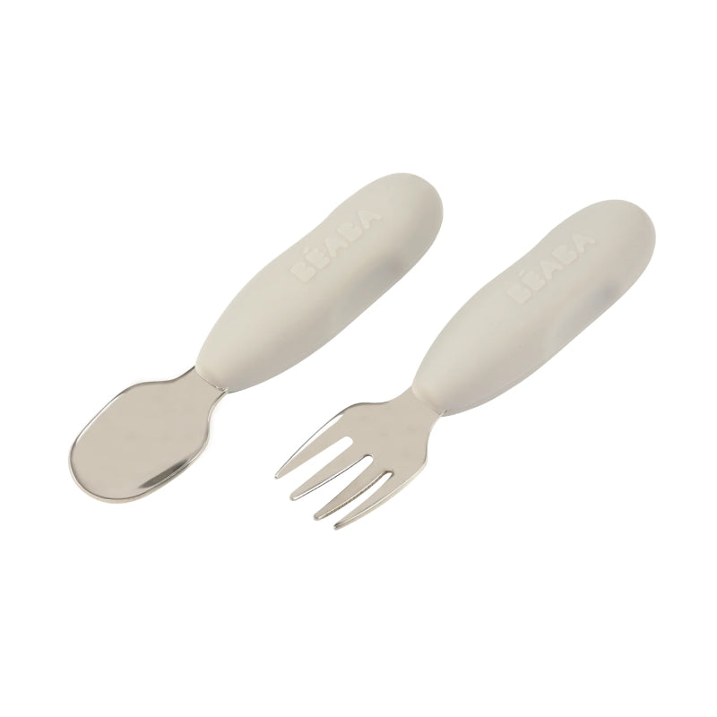 Beaba Set of 2 Stainless Steel Training Pre-Cutlery