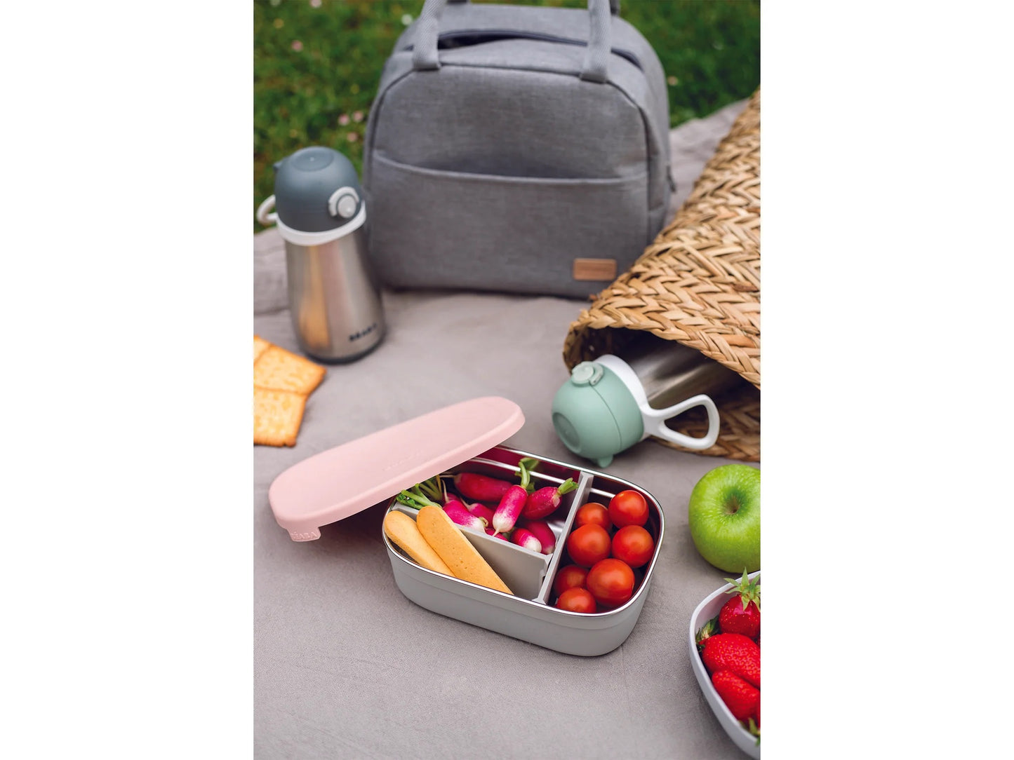 Beaba Insulated Lunch Box Stainless Steel