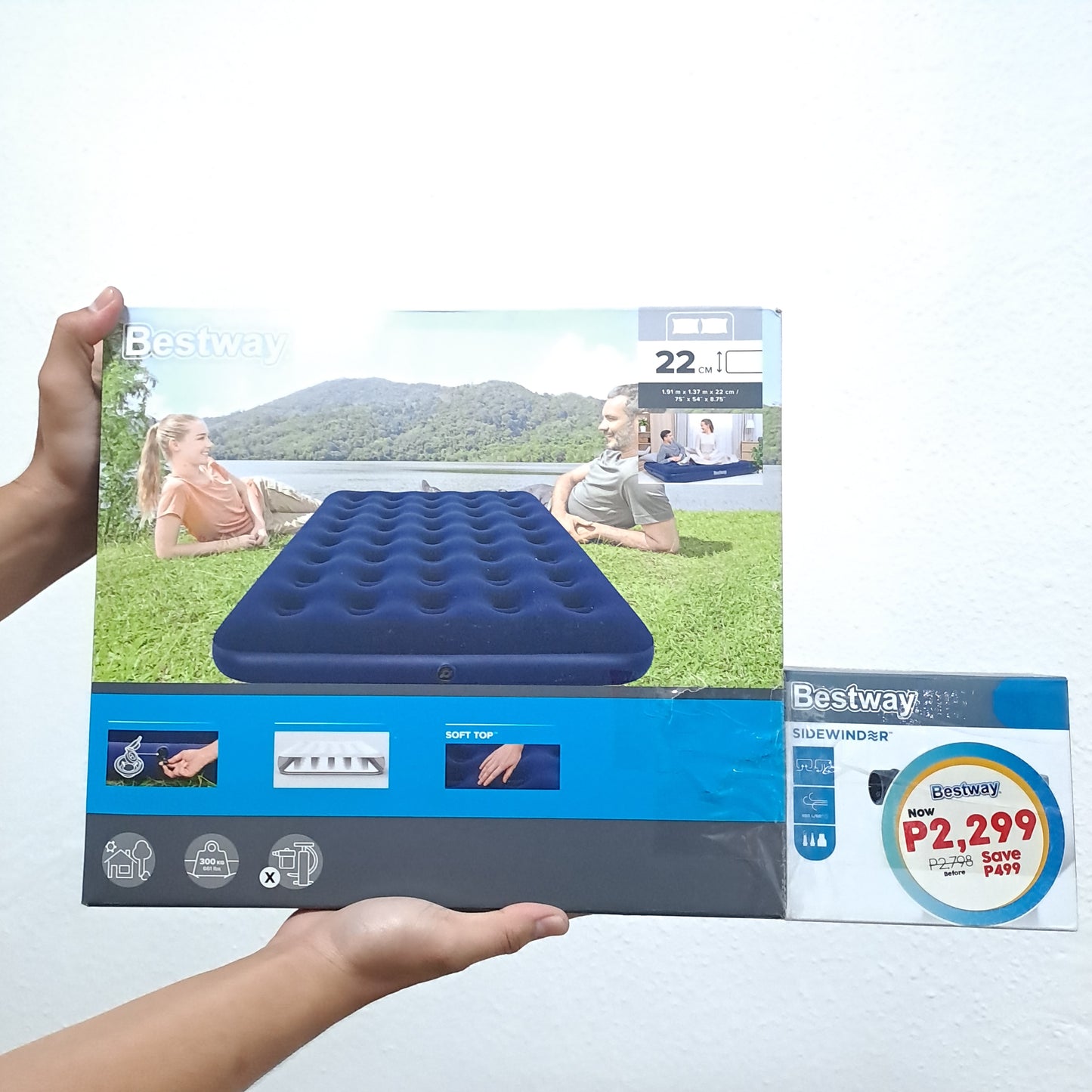 Bestway Double Air Bed with Air Pump