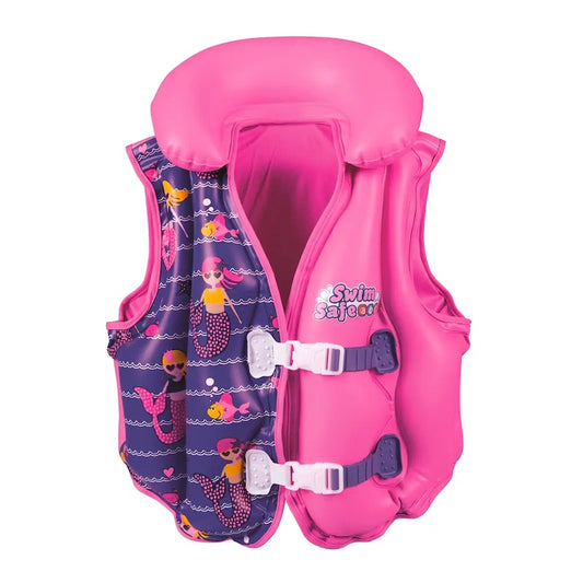 Bestway Boys/Girls Deluxe Inflated Vest (with Fabric Liner)