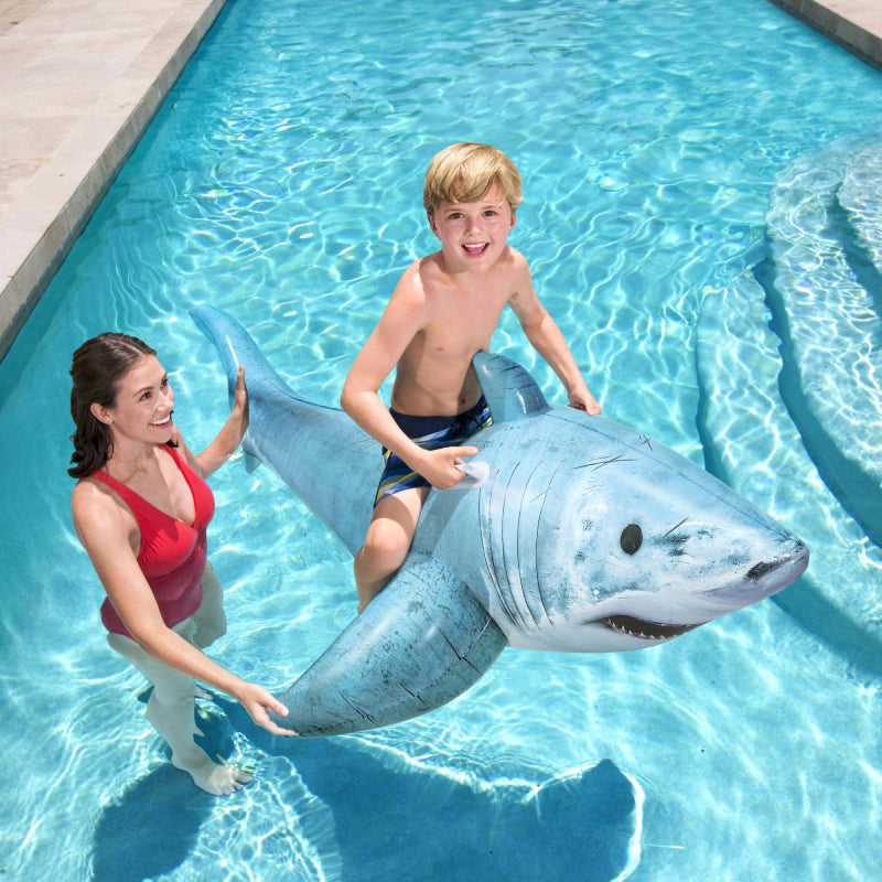 Bestway 1.83m x 1.02m Realistic Shark Ride-On