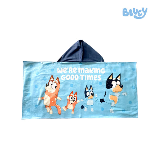 Totsafe Bluey "We’re Making Good Times" Hooded Towel