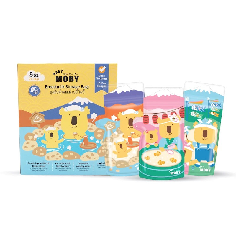 Baby Moby Breastmilk Storage Bags Japan Collection (8oz)