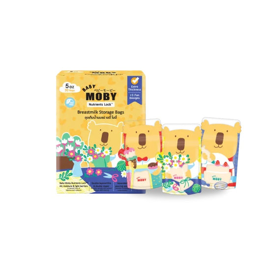Baby Moby Breastmilk Storage Bags - Fun Shop Collection (5oz)