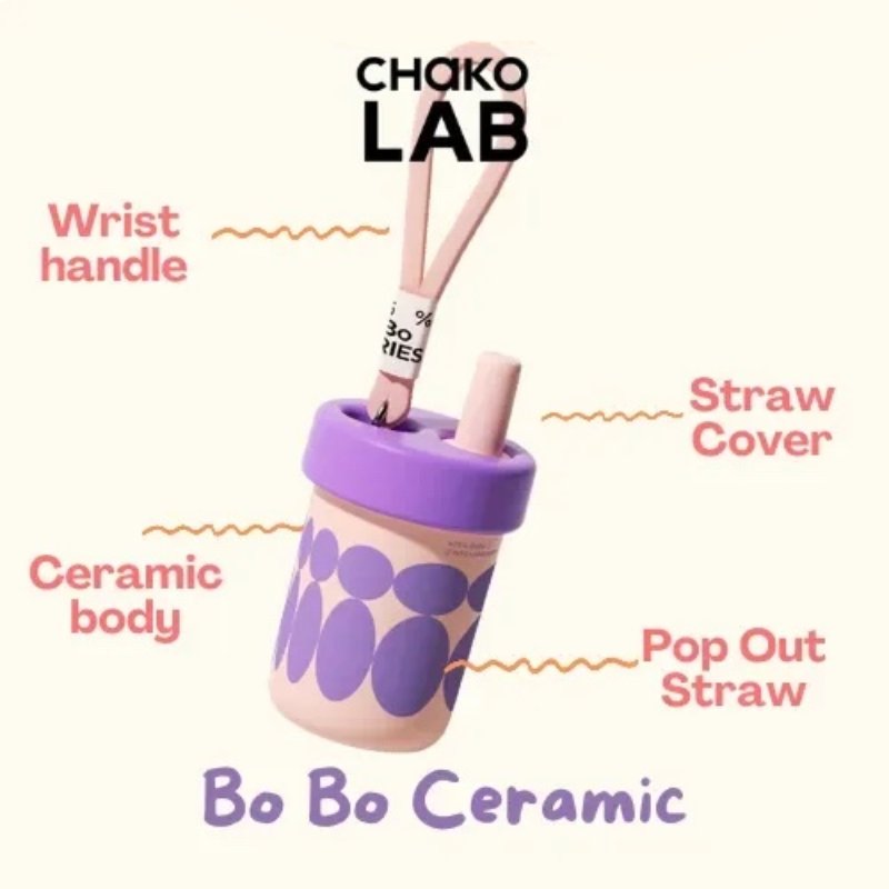 Chako Lab Bo Bo Ceramic Water Tumbler 485ml