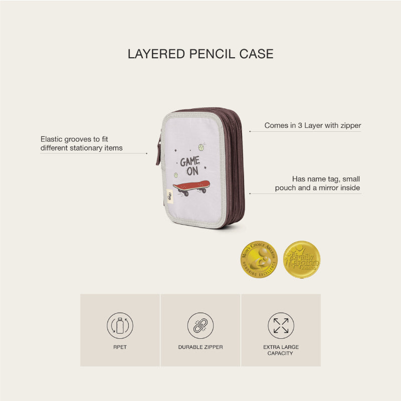 Citron Layered Pencil Case