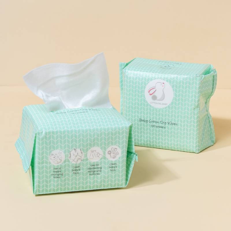 Cottontail Baby Dry Wipes (100 pulls)