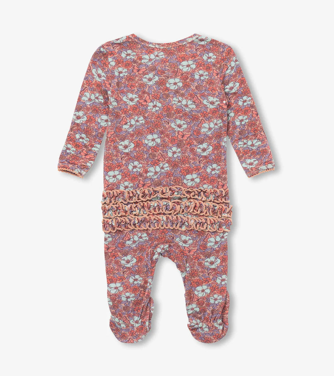 Hatley Baby Girls Groovy Flowers Footed Sleeper