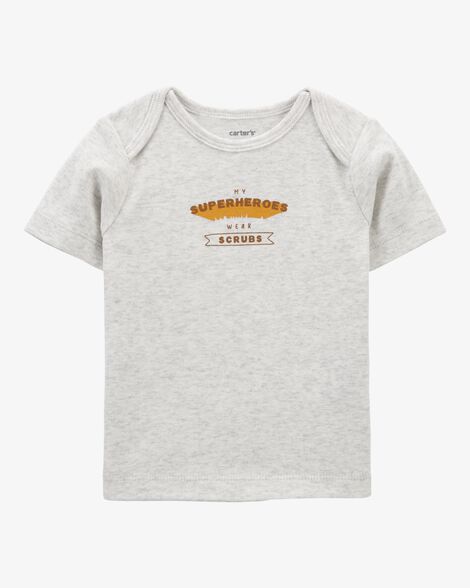 Carter's Baby Preemie Superheroes Wear Scrubs Tee