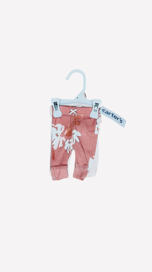 Carter's Preemie Baby Clothes - Pink 2-Piece Leggings Set