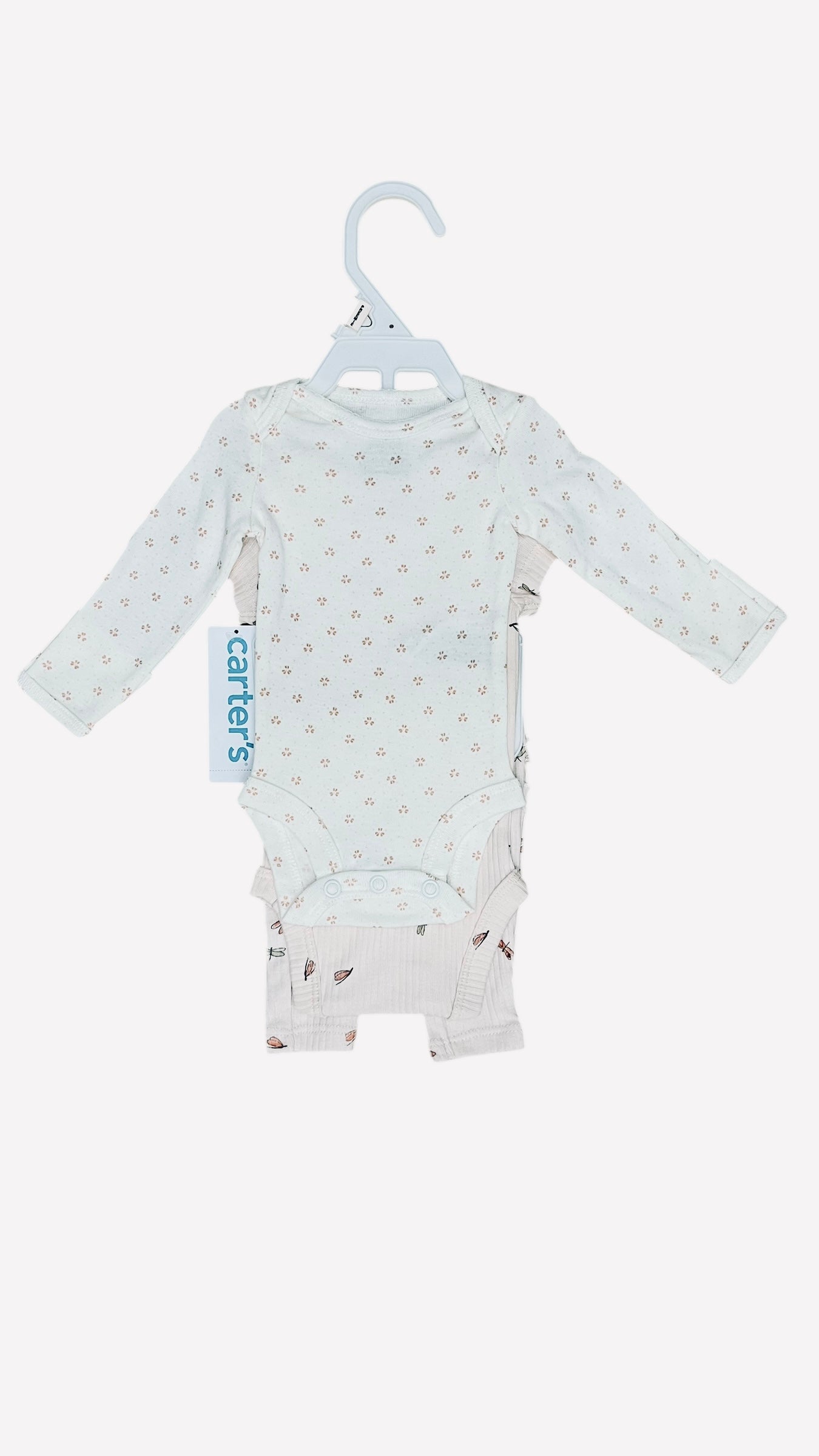 Carter's Preemie Baby Clothes - Sleeved Onesies and Leggings Set