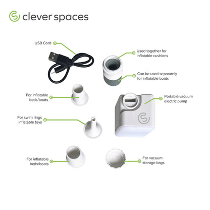 Clever Spaces Portable Electric Vacuum Pump