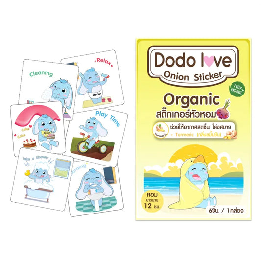 Dodo Love  Organic Onion Stickers (6 pcs/box) - Anti-Virus