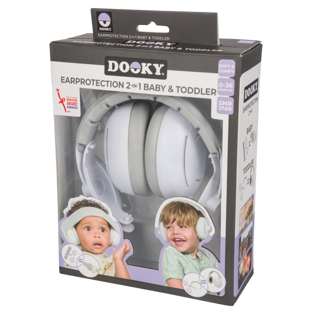 Dooky Ear Protection 2-in-1 Baby and Toddler (Earmuff)