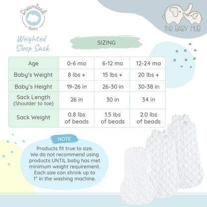 Dreamland Baby Weighted Sleep Swaddle and Sack - Rainbow Blue