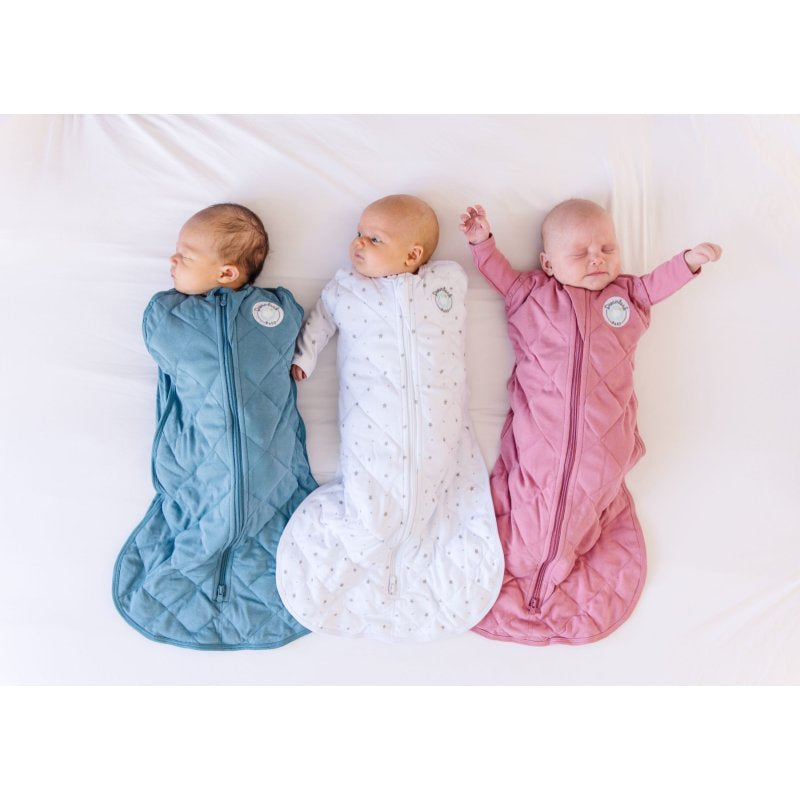 Dreamland Baby Weighted Sleep Swaddle and Sack - Rainbow Blue