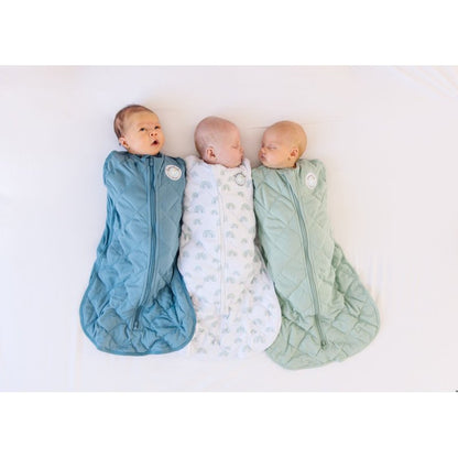 Dreamland Baby Weighted Sleep Swaddle and Sack - Rainbow Blue