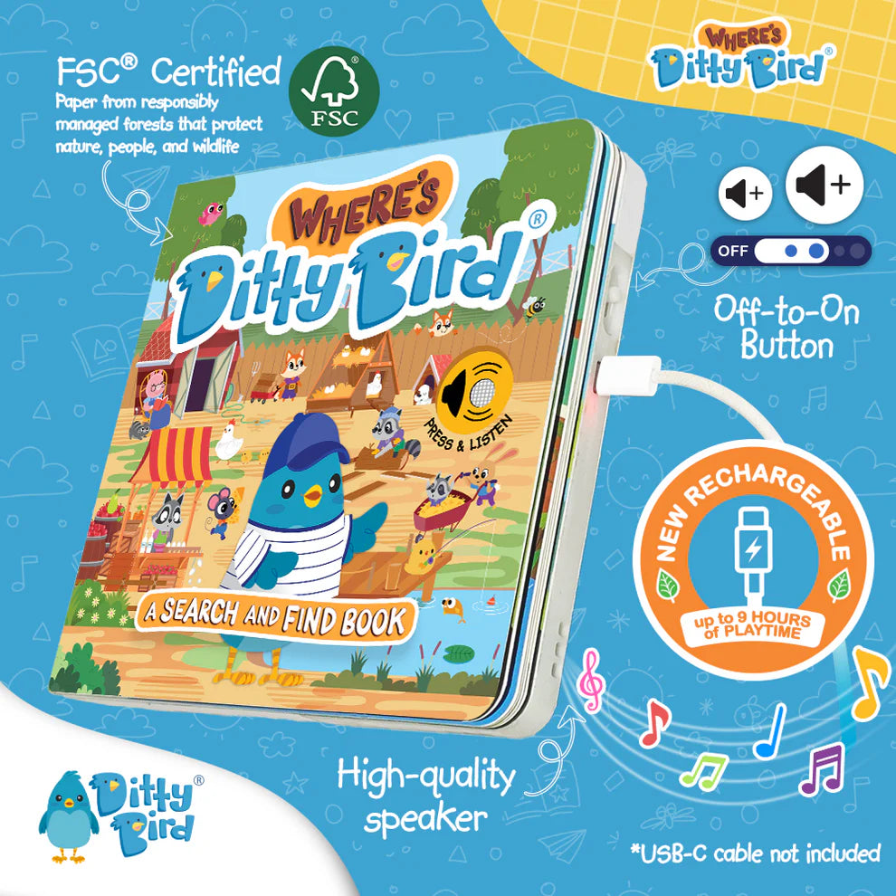 Ditty Bird: Where's Ditty Bird Search and Find Book