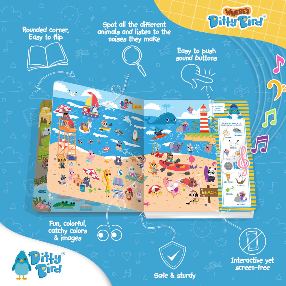 Ditty Bird: Where's Ditty Bird Search and Find Book