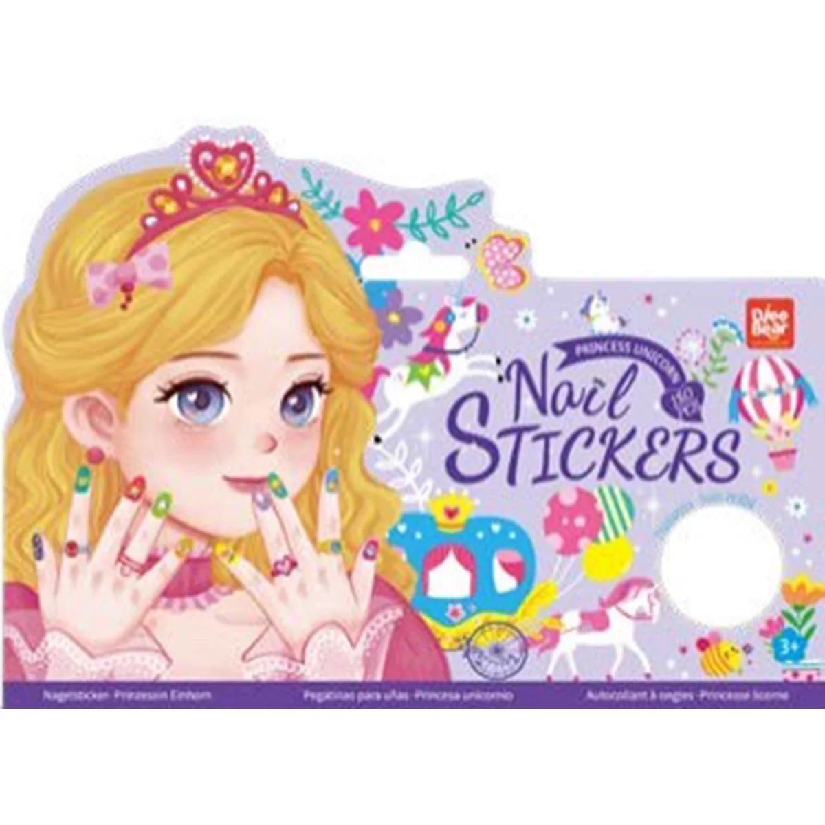 Djee Bear Nail Stickers - Princess Unicorn