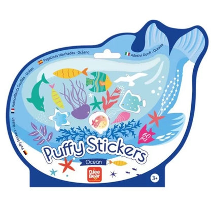 Djee Bear Puffy Stickers - Ocean