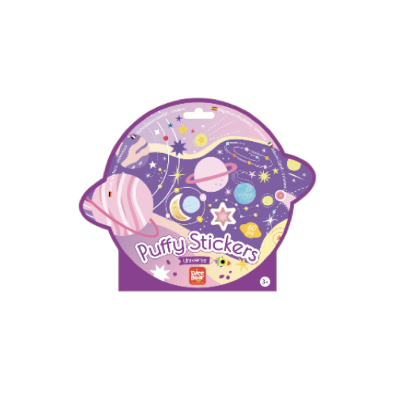 Djee Bear Puffy Stickers - Universe