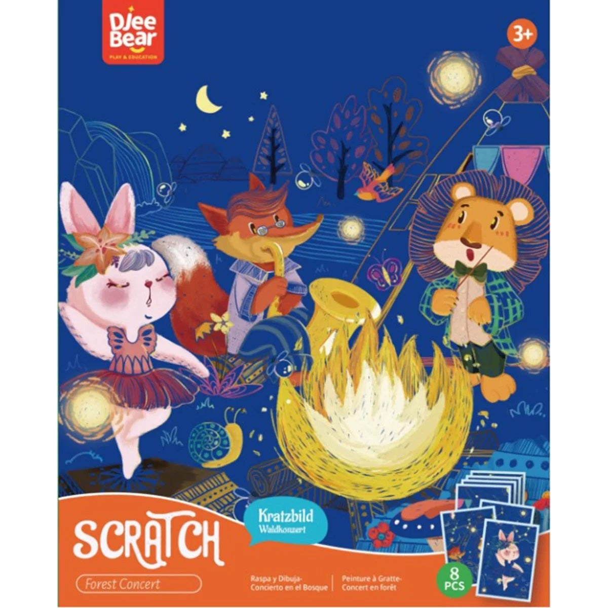 Djee Bear Scratch Art