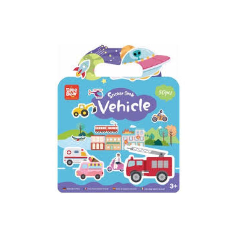Djee Bear Sticker Book - Vehicles
