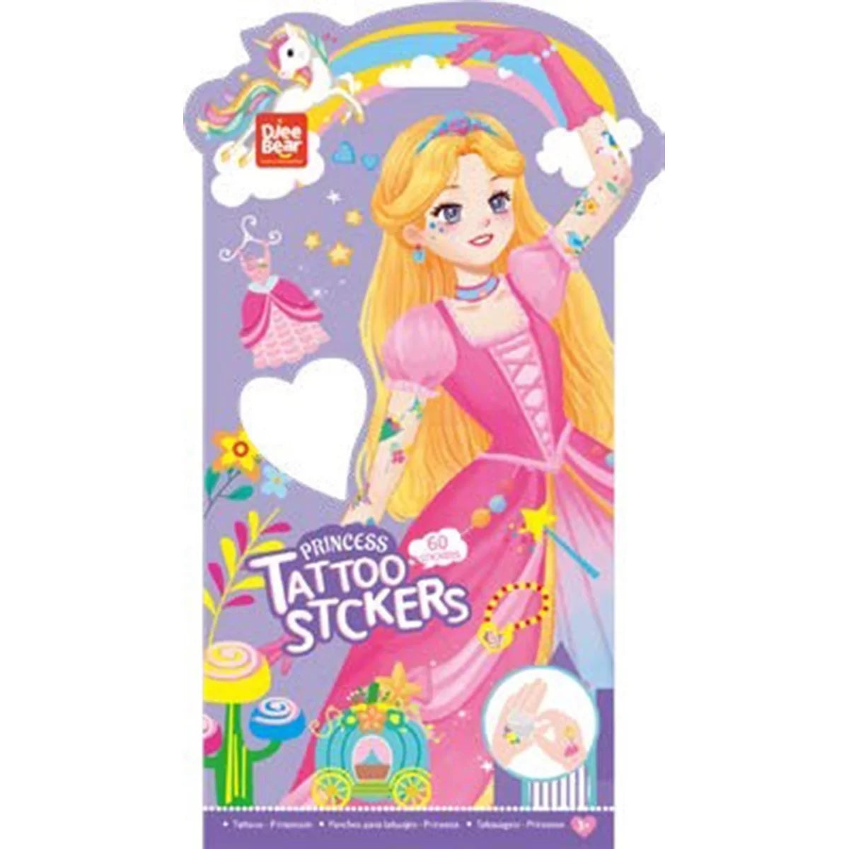 Djee Bear Tattoo Sticker - Princess