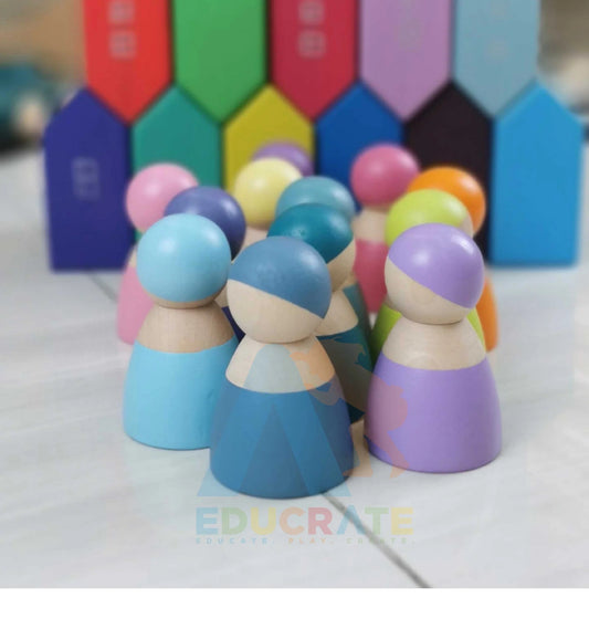 Educrate Peg Dolls (Set of 12)