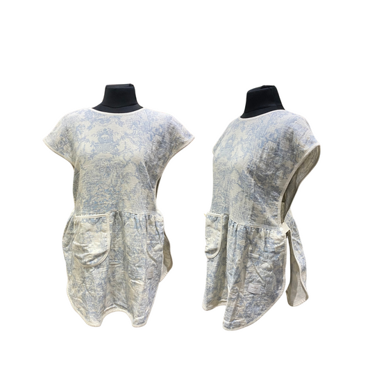 Emong Toile de Jouy Mom Bib Apron