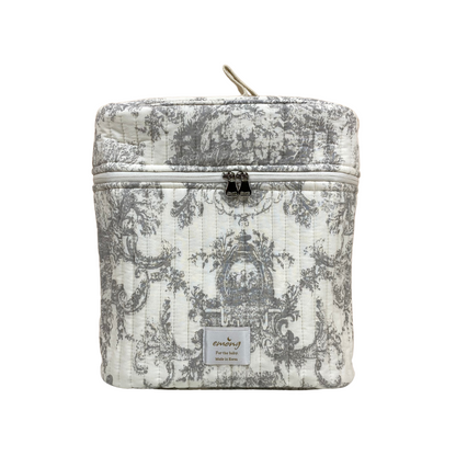 Emong Toile de Jouy Handle Pouch Bag