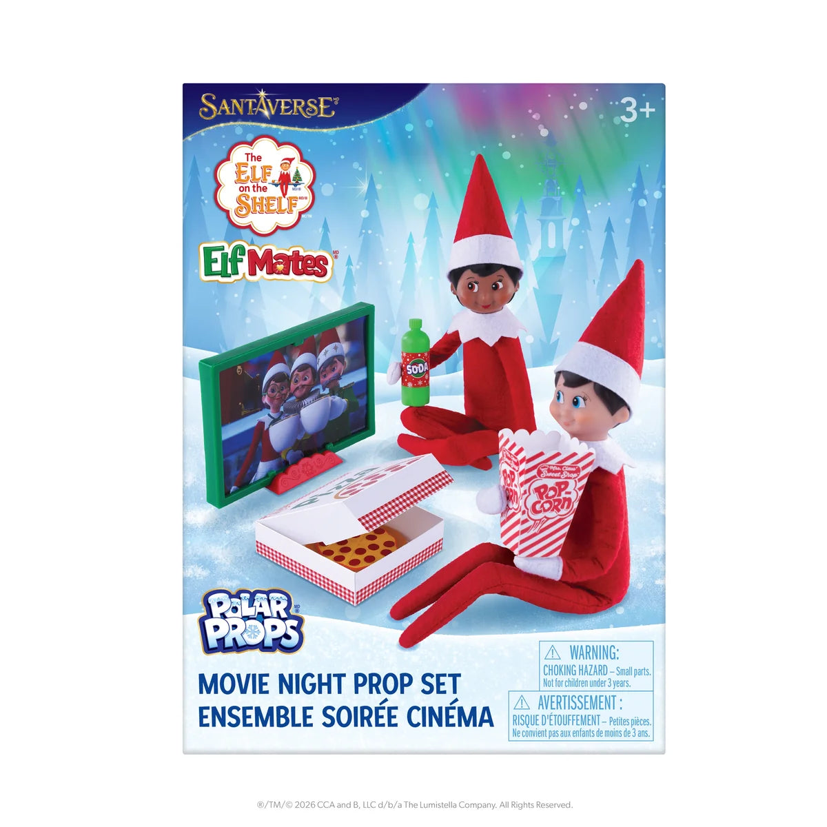 The Elf on the Shelf Polar Props - Movie Night Prop Set