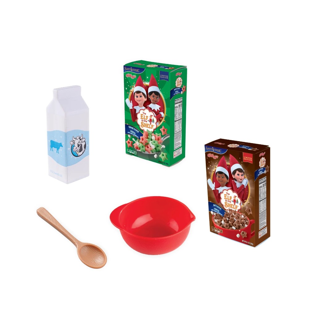 The Elf on the Shelf Polar Props - Breakfast Cereal Prop Set